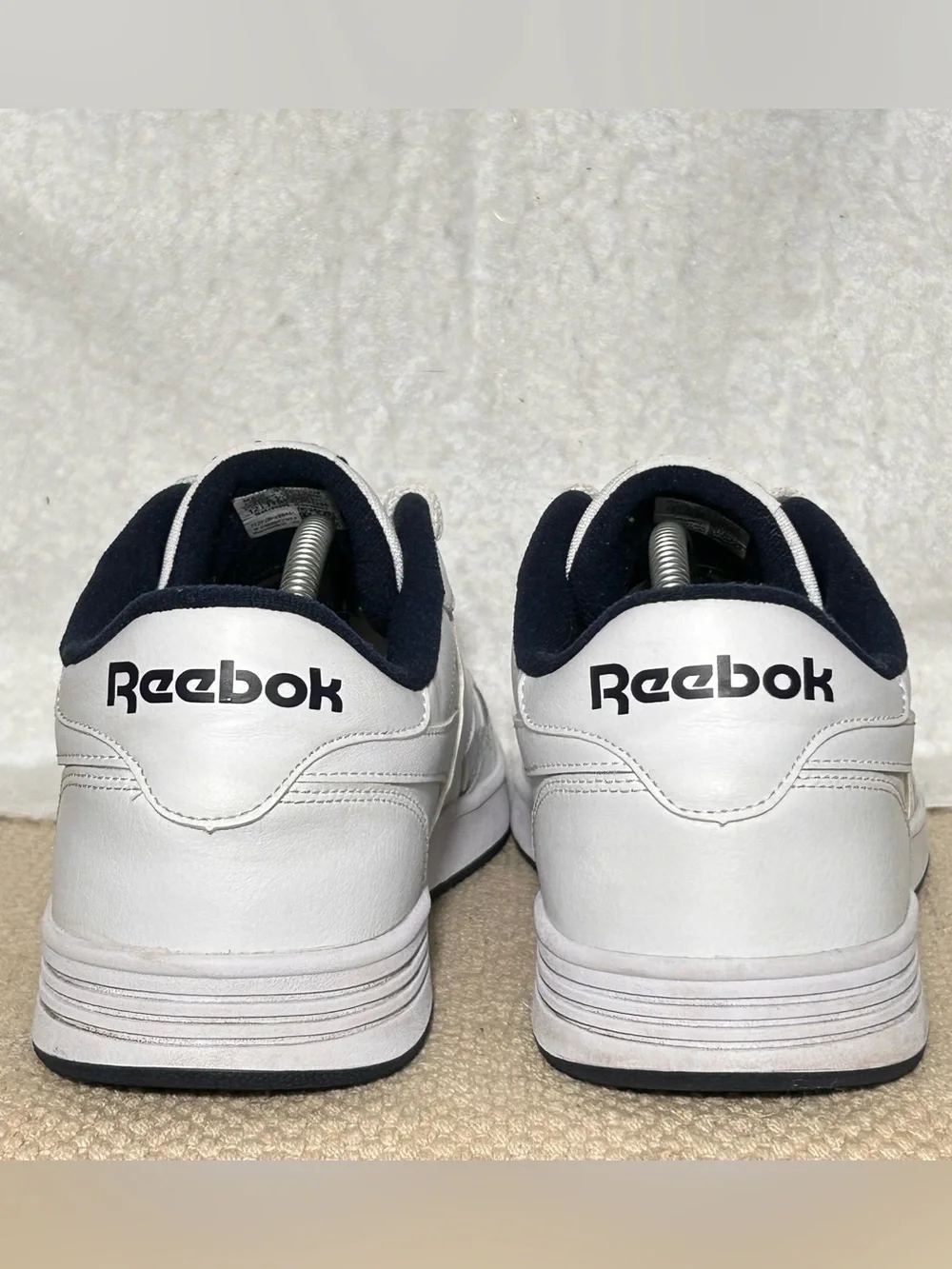 Reebok Mens White Club Memt Classic Leather Low Lace Sneakers Shoes SZ US 12